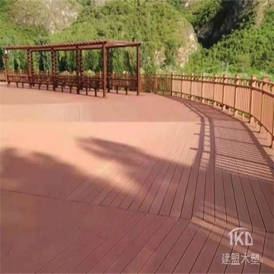 北京户外客户案例塑木地板厂家批发栈道露台