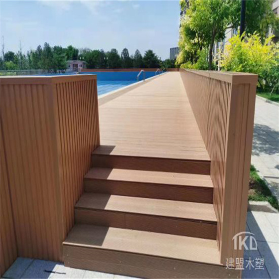 北京塑木地板户外泳池露台庭院阳台花园拼接