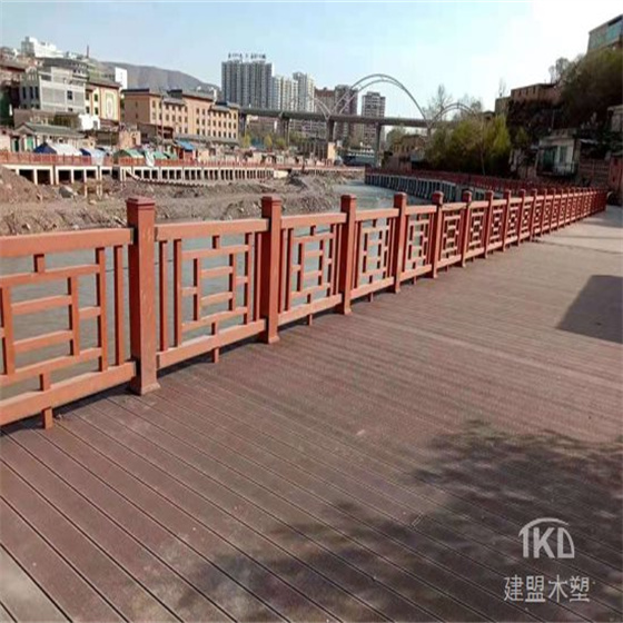 北京景区塑木护栏公园栈道仿木地板户外庭院